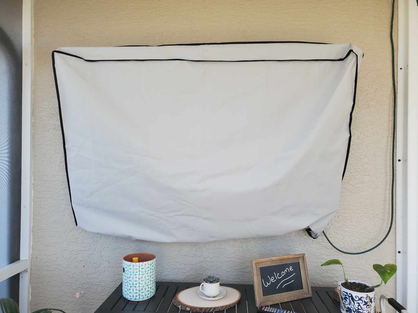 Customer photo review of Beige - Outdoor TV Cover Weatherproof