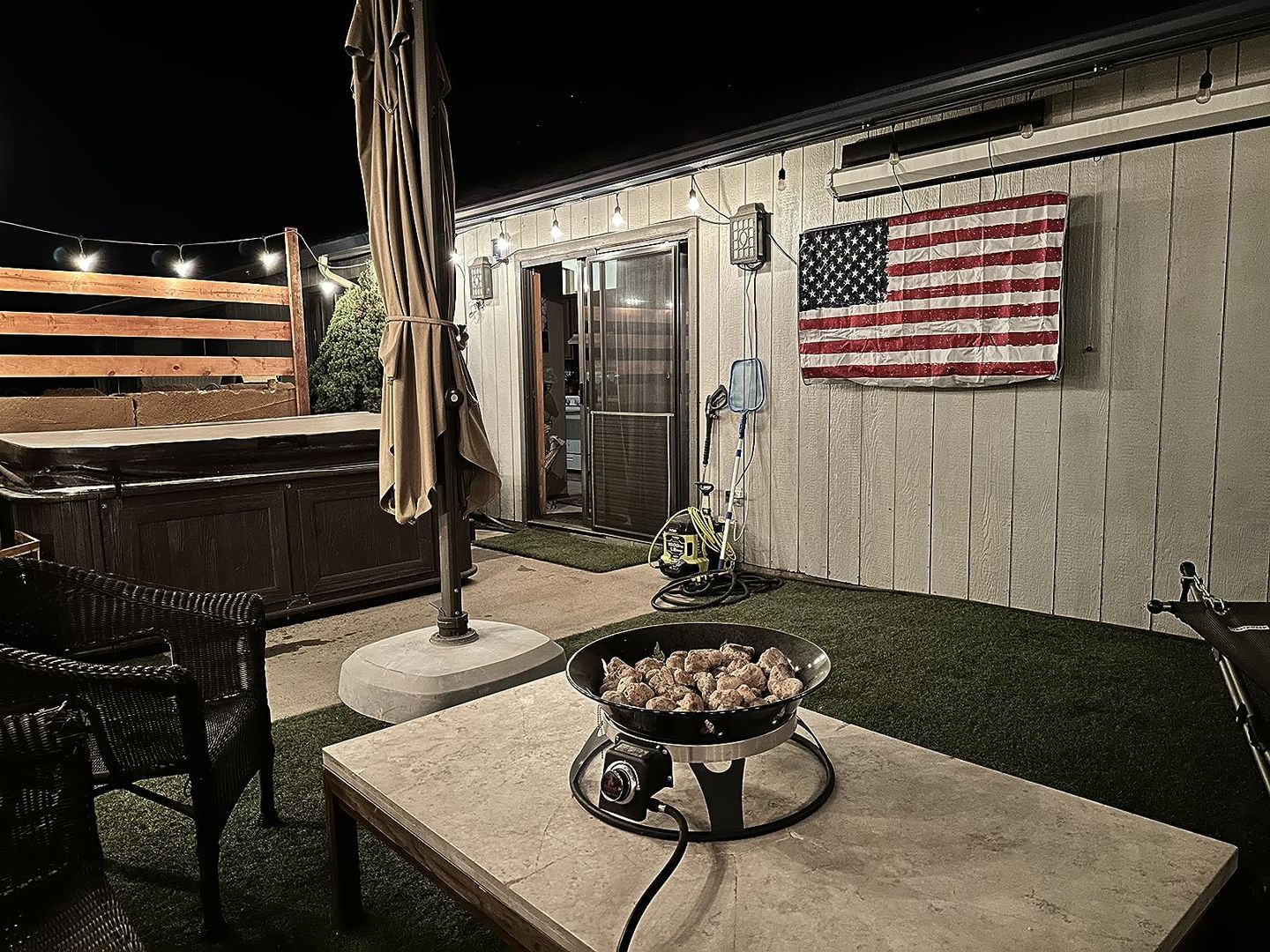 Customer photo review of Beige - Outdoor TV Cover Weatherproof