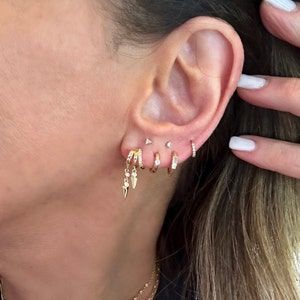 Customer photo review of Sienna Illusion Earrings