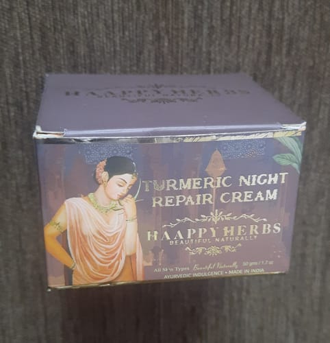 Customer photo review of Turmeric Night Repair Cream