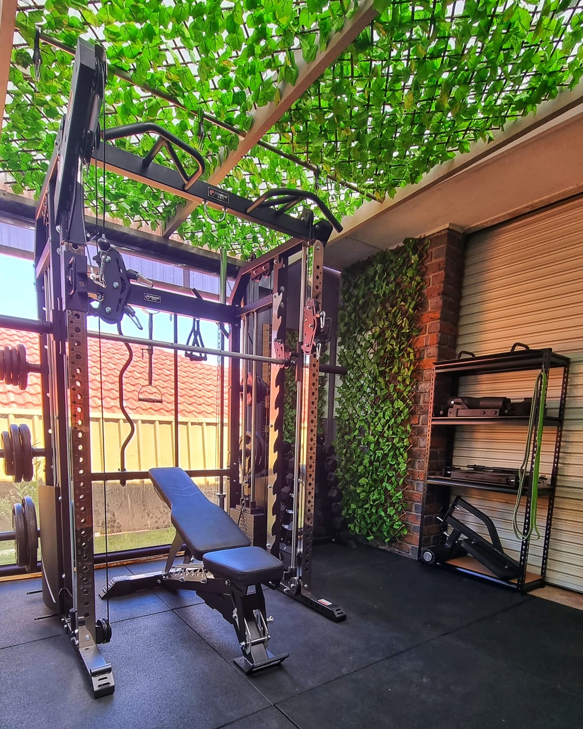 Customer photo review of TITANIUM USA G50 FUNCTIONAL SMITH MACHINE WITH WEIGHT STACKS