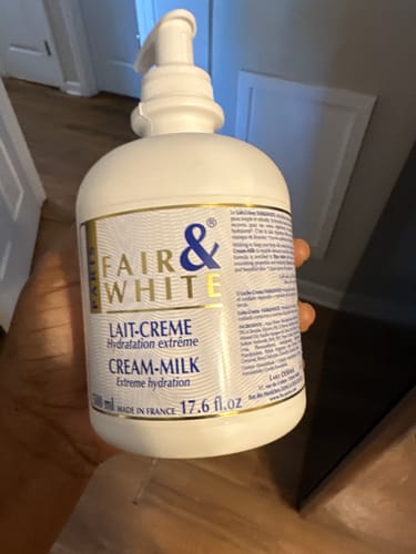 Customer photo review of Fair and White Original Cream-Milk with Pump, Anti-Oxidant 500ml 16.90 fl oz