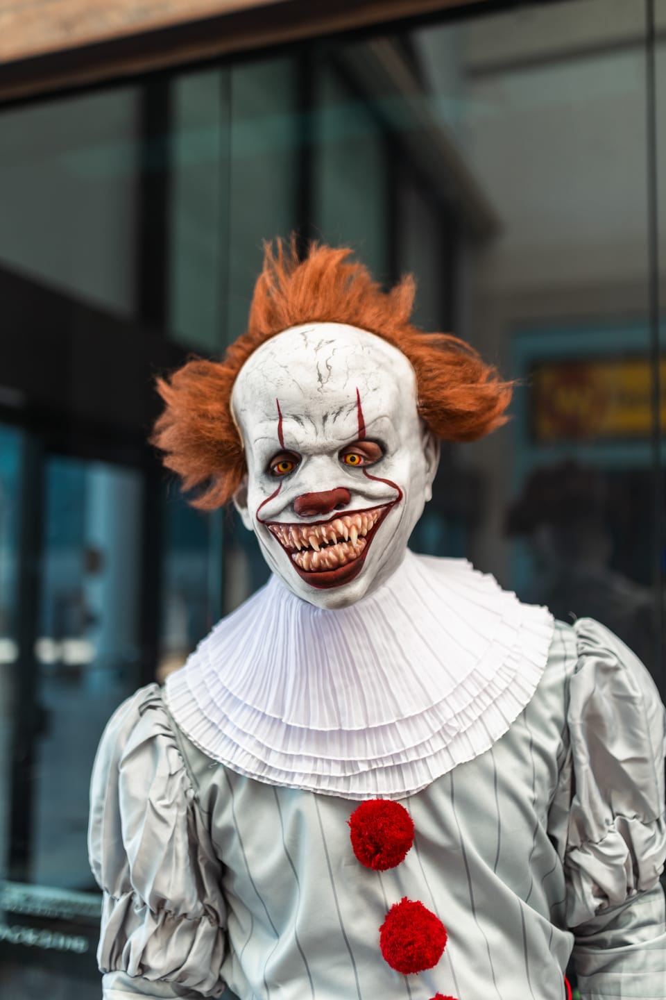 Customer photo review of Clown Pennywise Eyes Sclera Contact Lenses