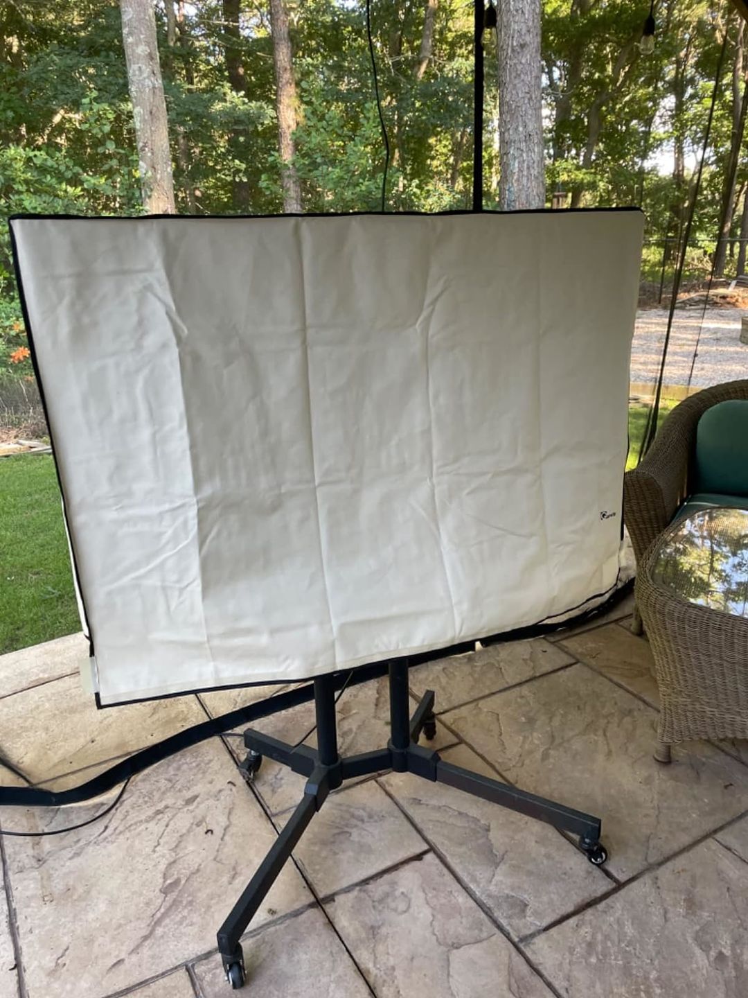 Customer photo review of Beige - Outdoor TV Cover Weatherproof