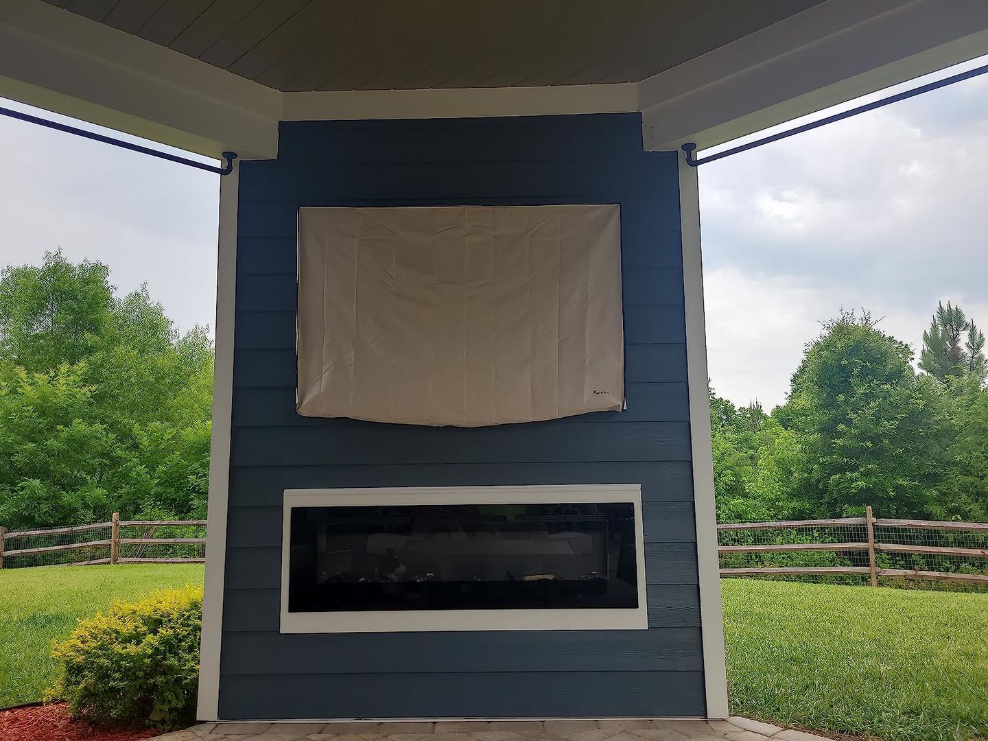 Customer photo review of Beige - Outdoor TV Cover Weatherproof