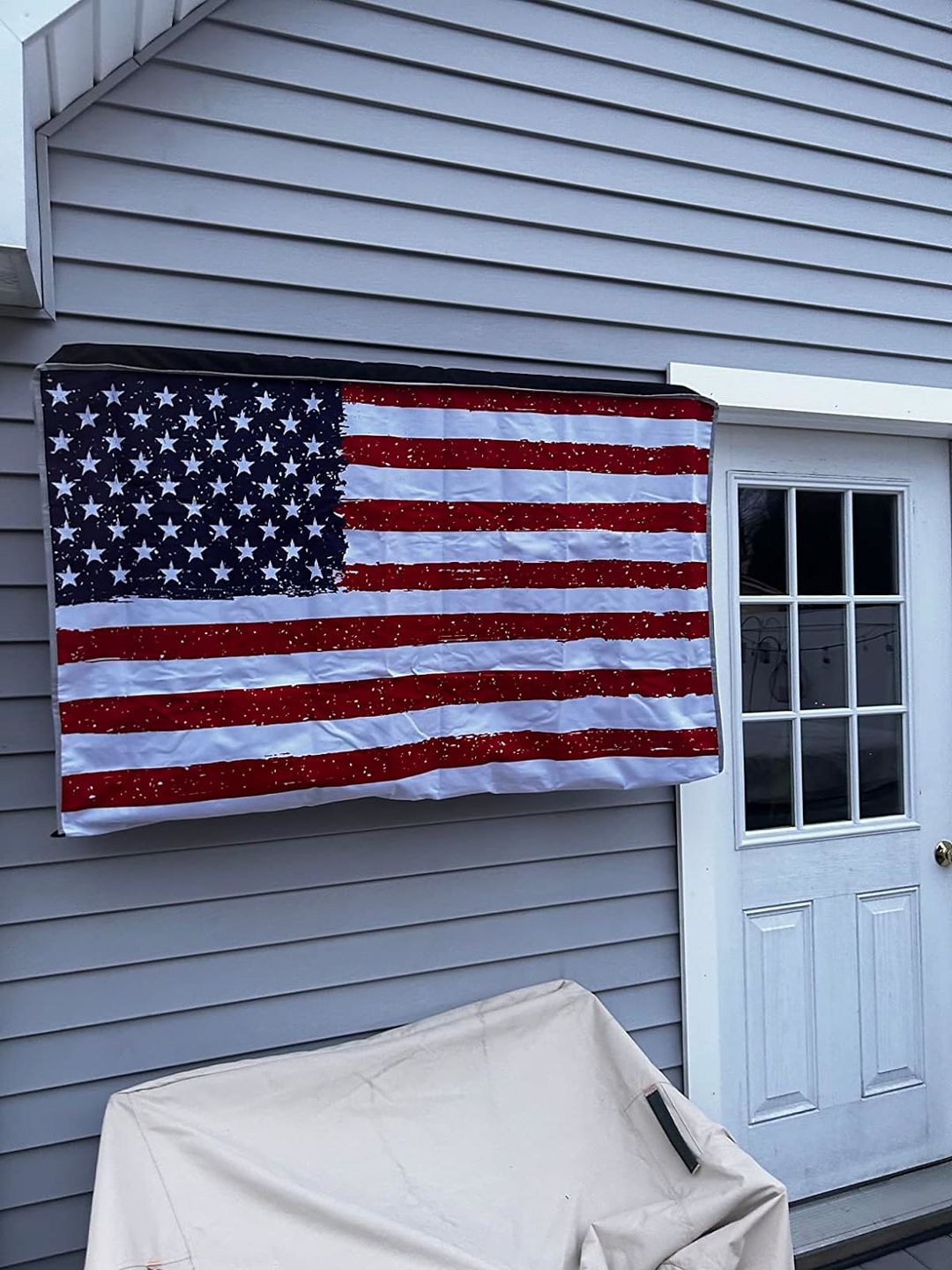Customer photo review of Beige - Outdoor TV Cover Weatherproof