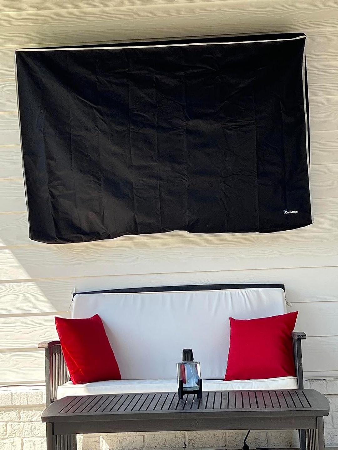 Customer photo review of Beige - Outdoor TV Cover Weatherproof