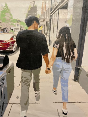 Customer photo review of Custom Paint By Numbers Kit - Upload Your Photo - Brush Set Included