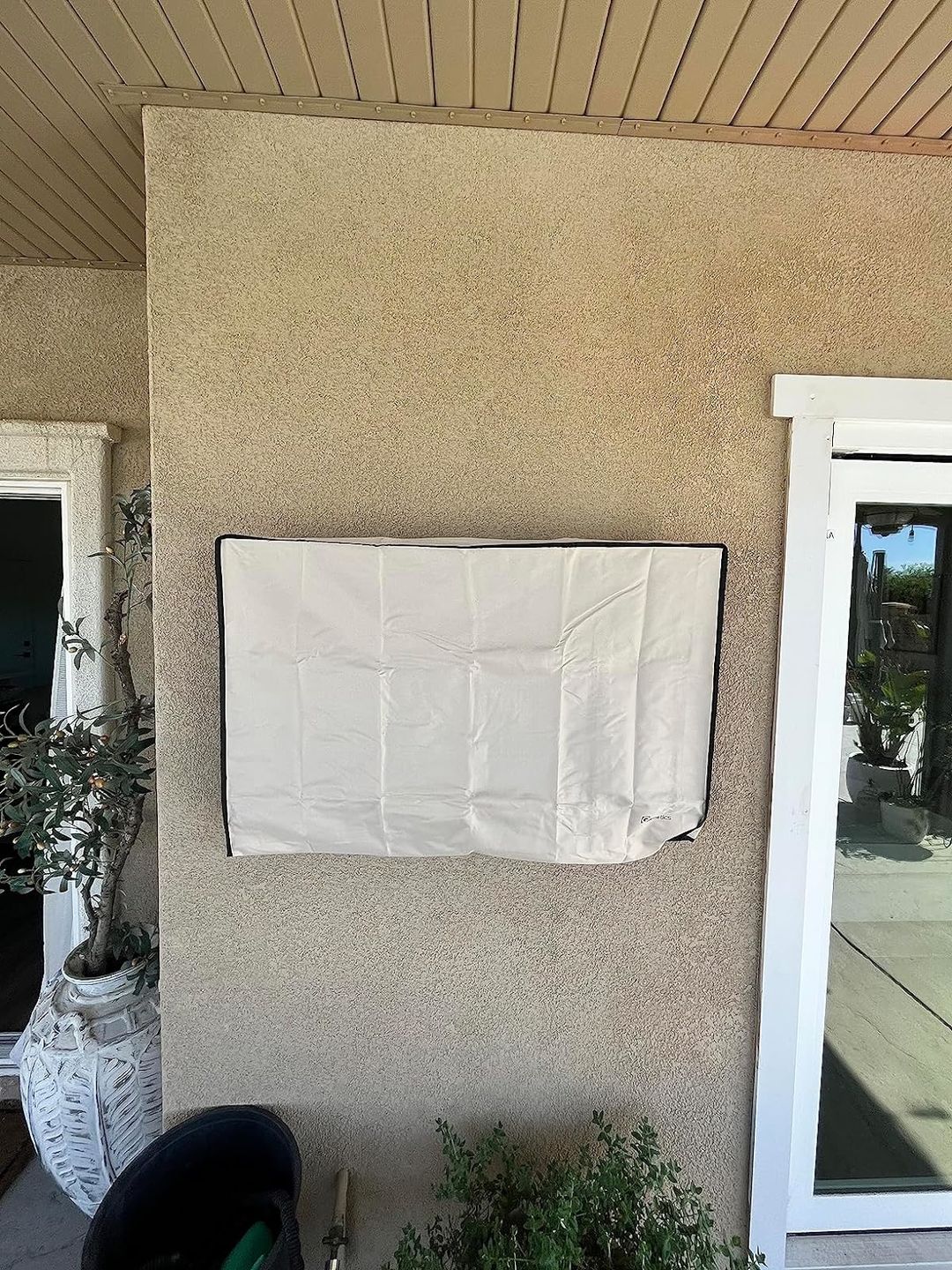 Customer photo review of Beige - Outdoor TV Cover Weatherproof