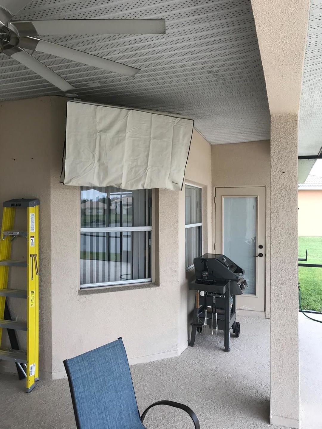 Customer photo review of Beige - Outdoor TV Cover Weatherproof