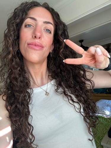 Customer photo review of Curly Dark Brown 110G
