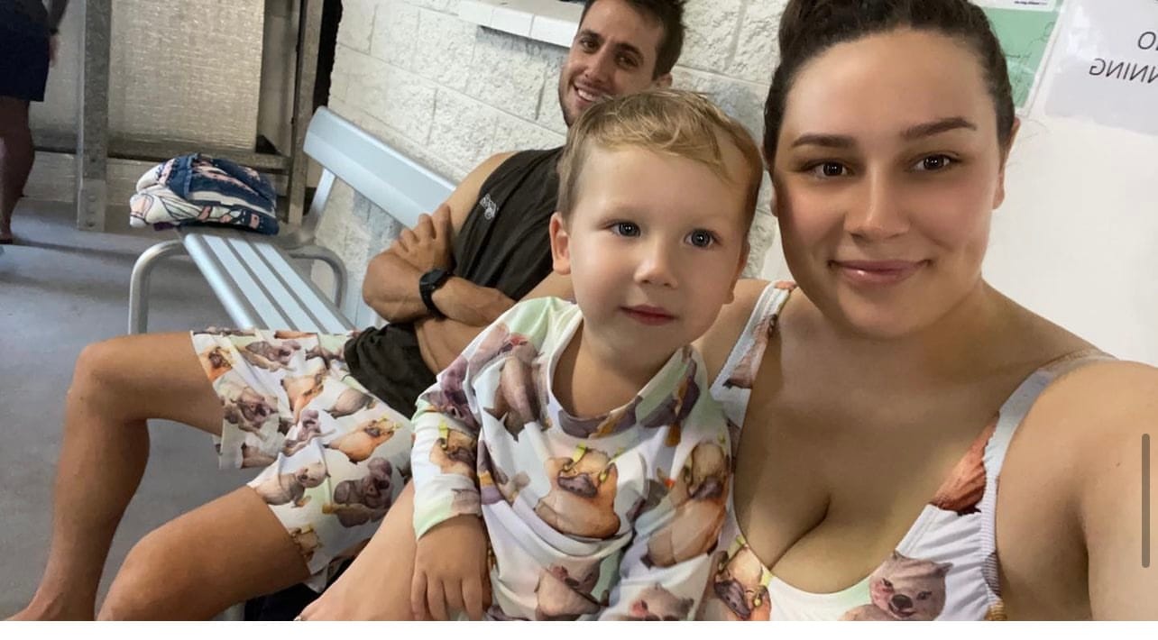 Customer photo review of Ice Cream Animals Kids' Rash Top