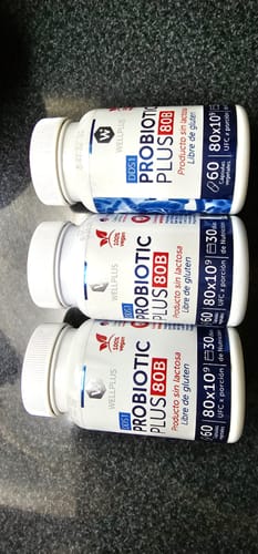 Customer photo review of Probiotic Plus 80 Billones, 60 capsulas