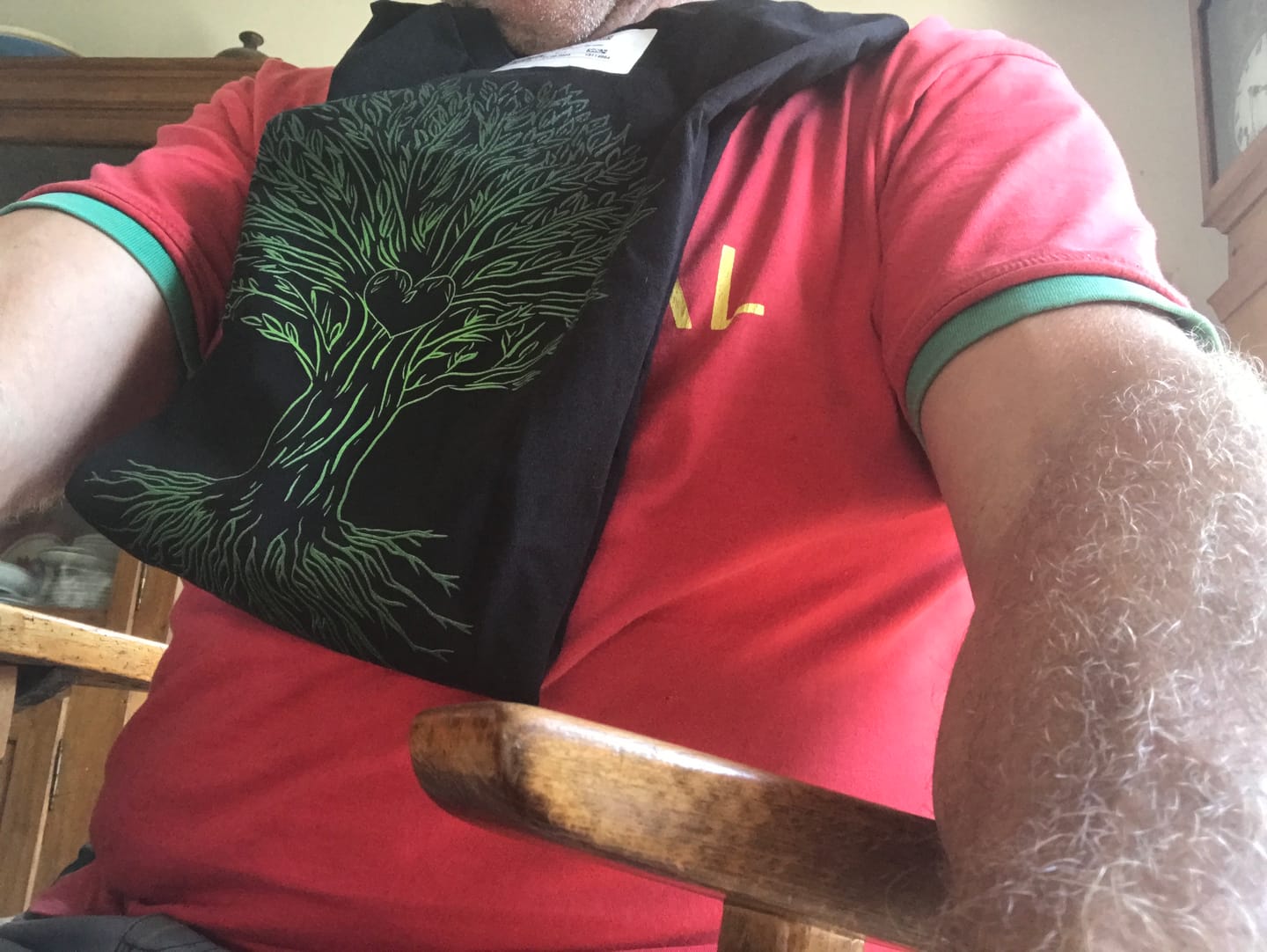 Customer photo review of Herzbaum - Herren Premium Bio Shirt