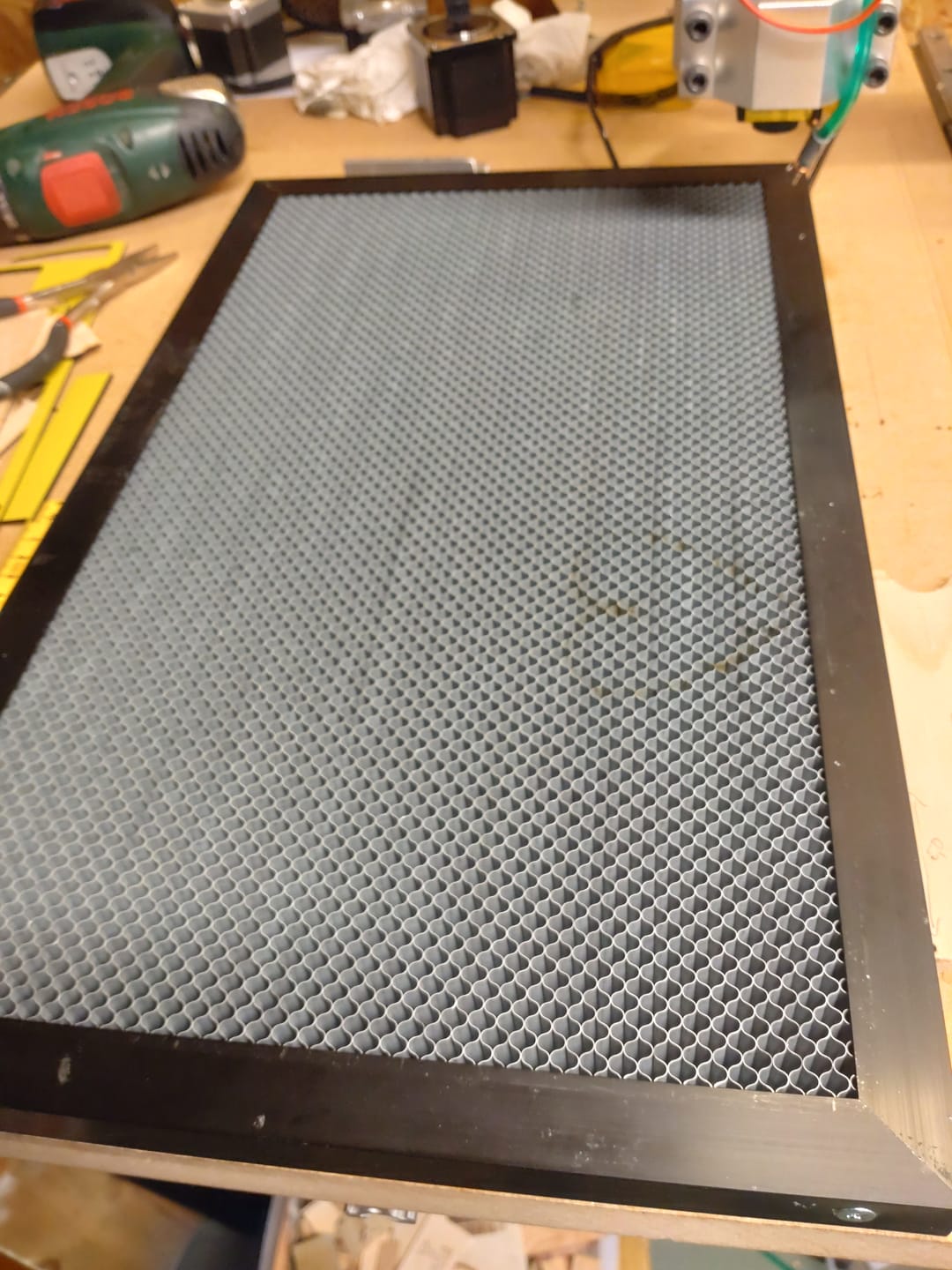 Customer photo review of Cloudray Honeycomb Bed For Laser Engraver