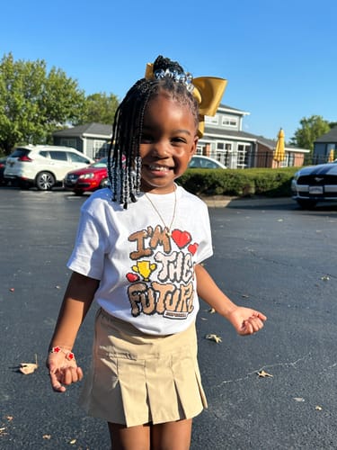 Customer photo review of Palomino 3s DopeSkill Toddler Kids T-shirt I'm The Future Graphic