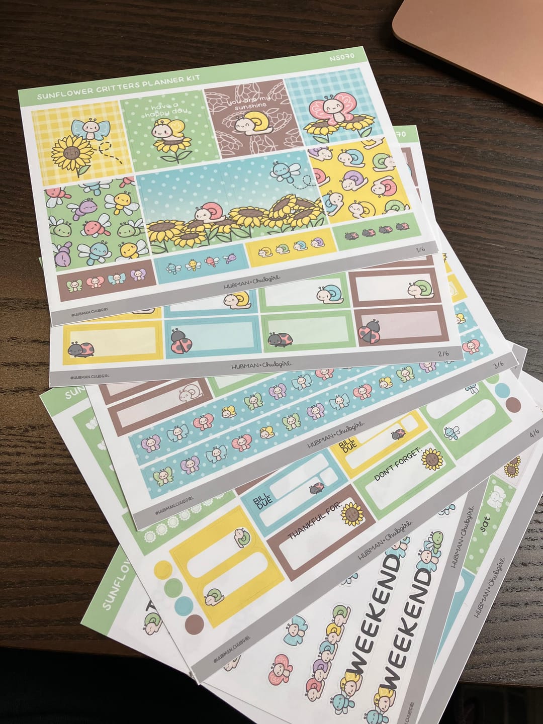 Customer photo review of Sunflowers Planner Kit