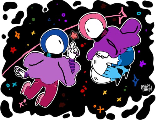 Customer photo review of Space Ghost Coloring Page PDF