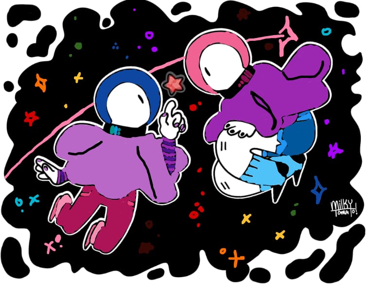 Customer photo review of Space Ghost Coloring Page PDF