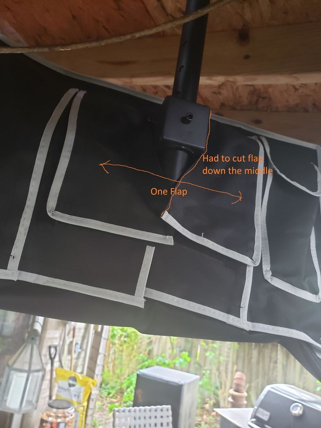 Customer photo review of Beige - Outdoor TV Cover Weatherproof