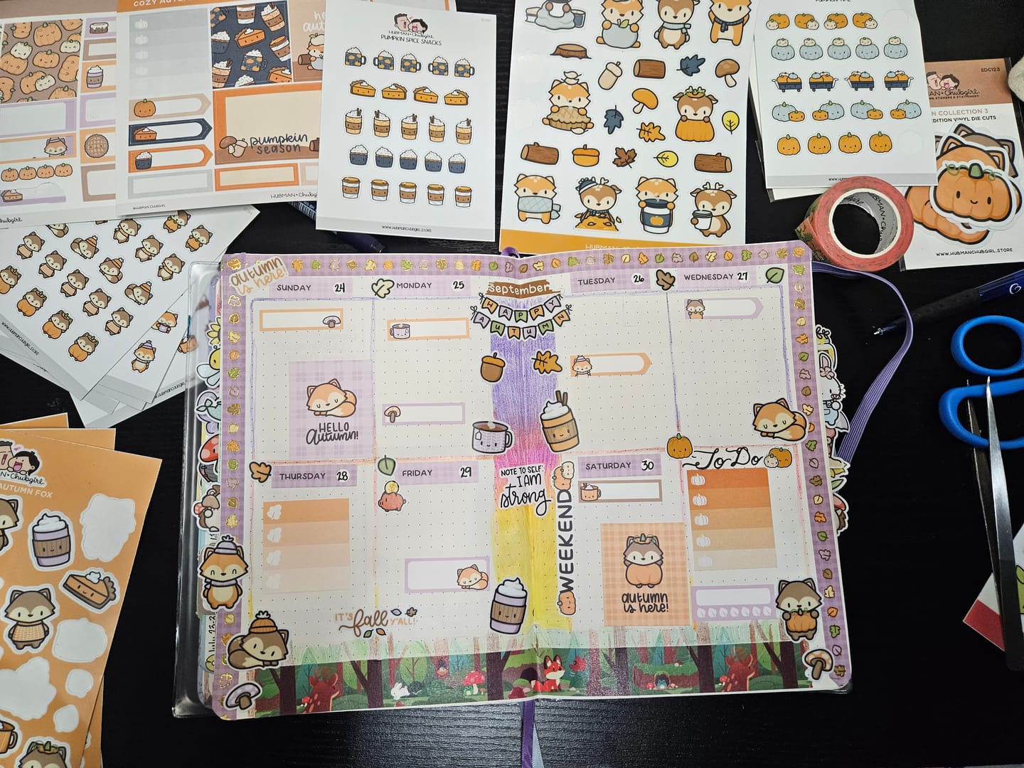 Customer photo review of Autumn Mini Planner Kit (Set of 2)