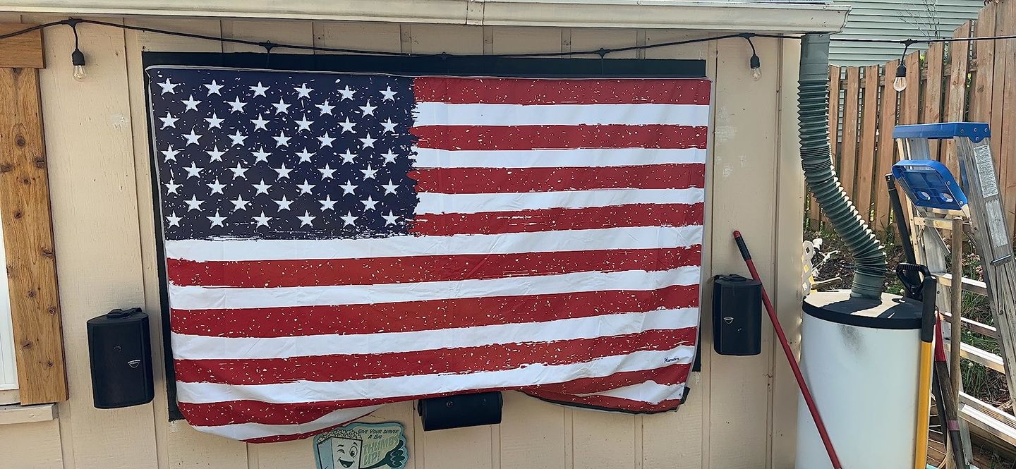 Customer photo review of Beige - Outdoor TV Cover Weatherproof