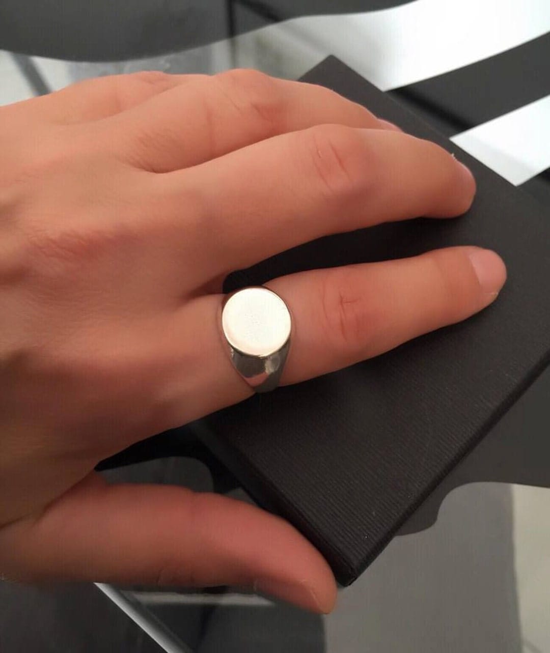 Customer photo review of ROUND. - SILVER