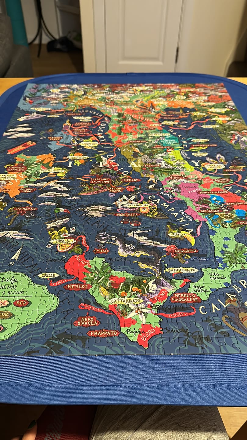 Customer photo review of Wine Puzzle - Italy