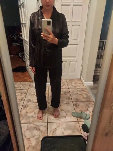 Customer photo review of Ana Satin Sleepwear Pajama Set