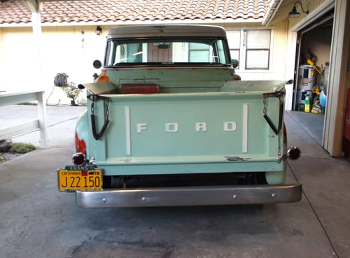 Customer photo review of 1957 CALIFORNIA LICENSE PLATE 6"x12" (156.5mm x 305mm)
