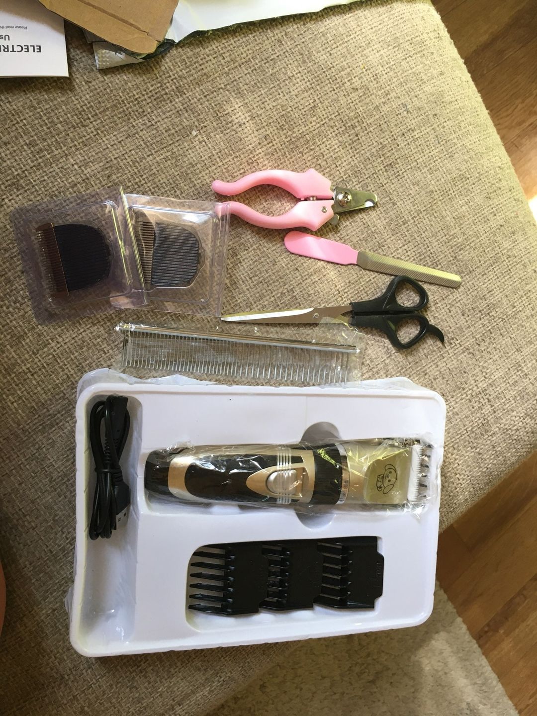 Customer photo review of The Original ClipMyPaws™ - World's Quietest Pet Hair Clipper