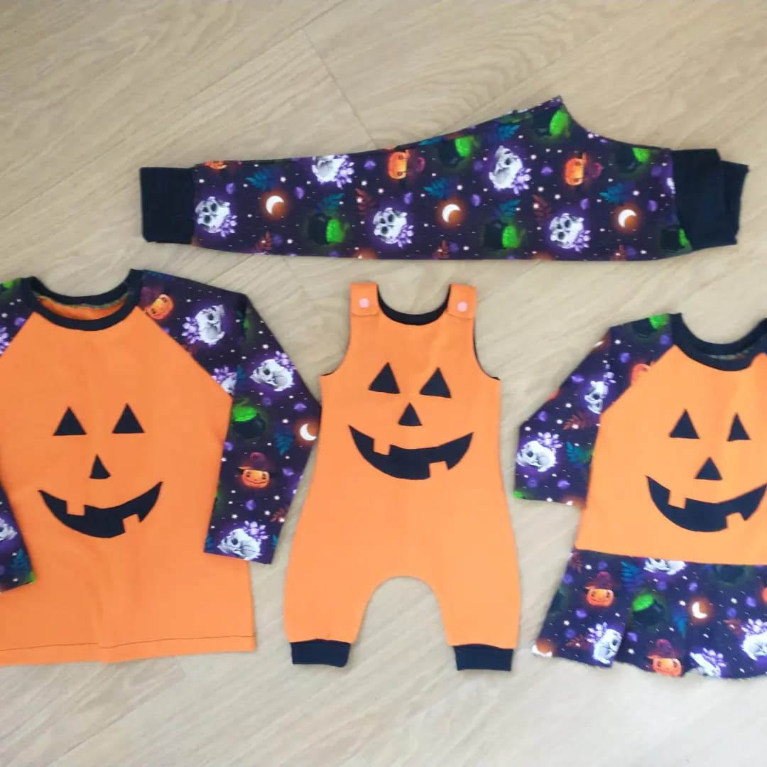 Customer photo review of Glowing Halloween Prints French Terry Fabric