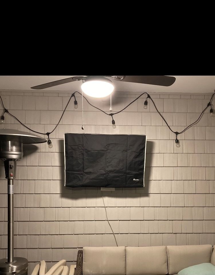 Customer photo review of Beige - Outdoor TV Cover Weatherproof
