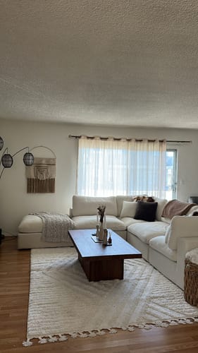 Customer photo review of SKY LINEN DELUXE PLUSH MODULAR 5 PIECE EXTENDED SECTIONAL