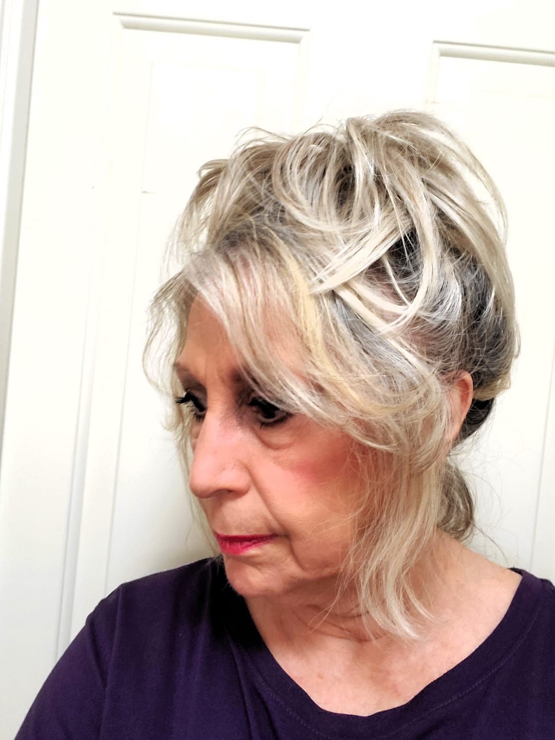 Customer photo review of Apexhairs Straight Hair Bun - Synthetic Scrunchie