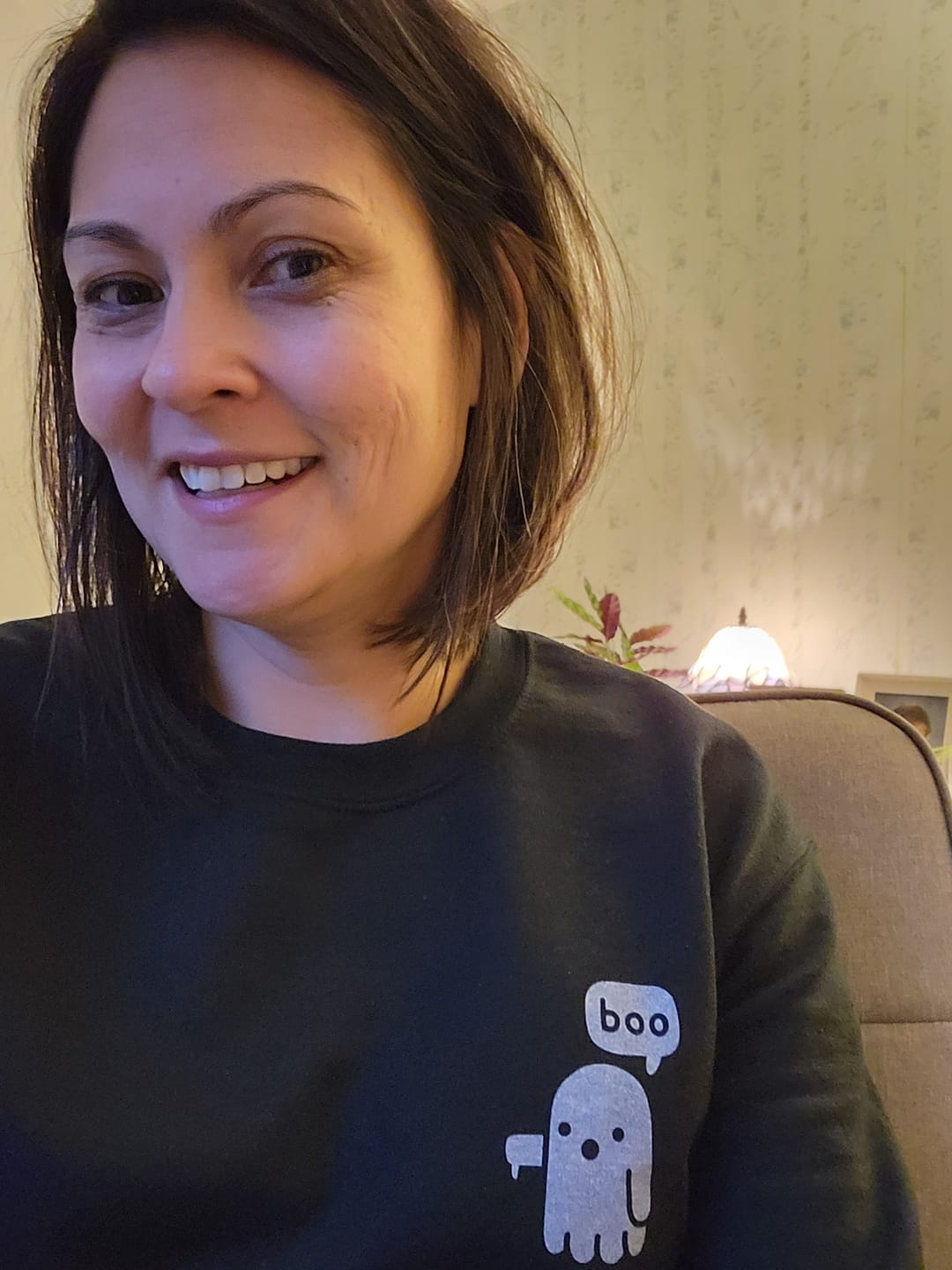 Customer photo review of Boo Ghost (Left Chest)