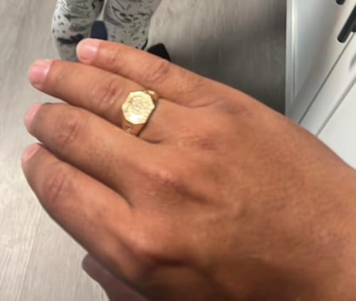 Customer photo review of *NEW* 14k Cz Men’s Ring JTJ™ -