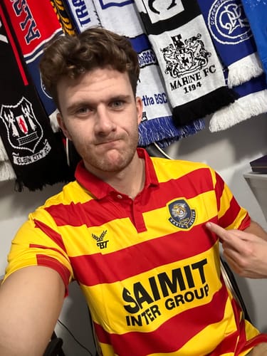 Customer photo review of Mens Mystery Football Shirt