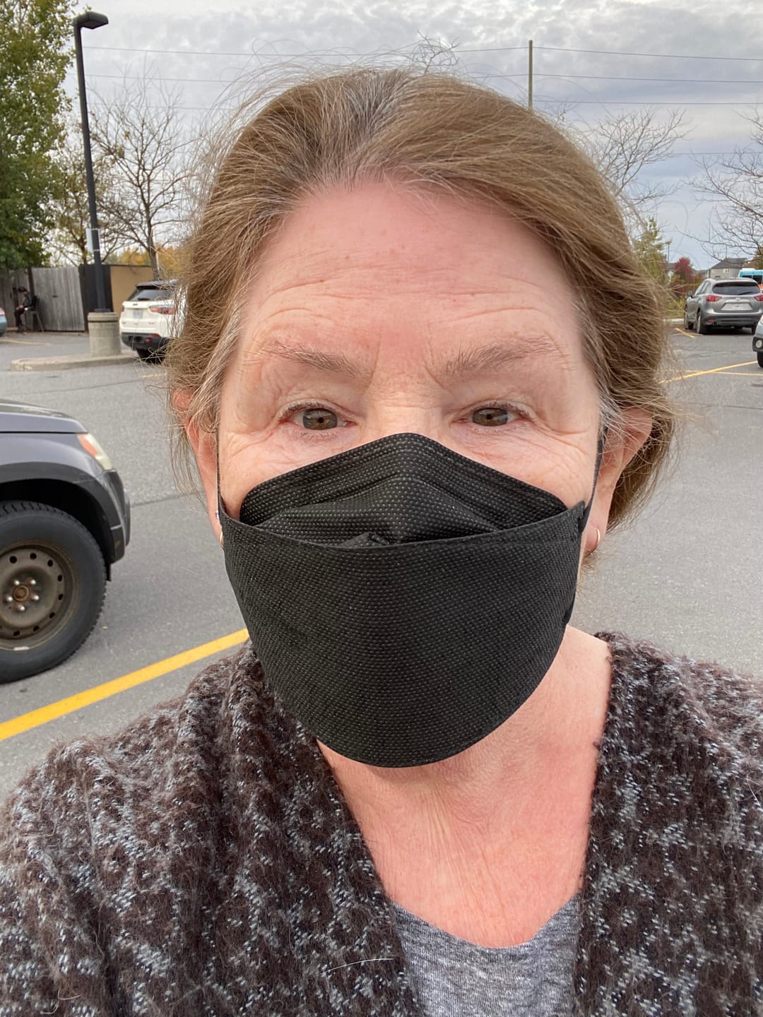 Customer photo review of N95 Respirator Face Mask Made in Canada (Small)