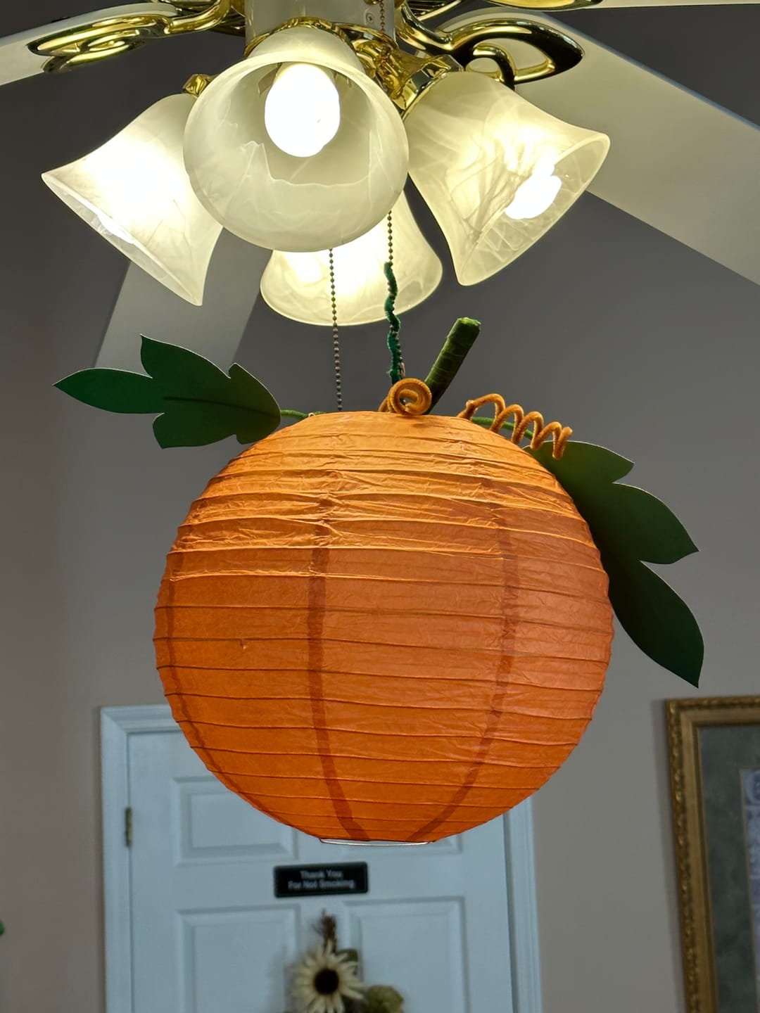 Customer photo review of 12" Persimmon Orange Round Paper Lantern, Even Ribbing, Chinese Hanging Wedding & Party Decoration