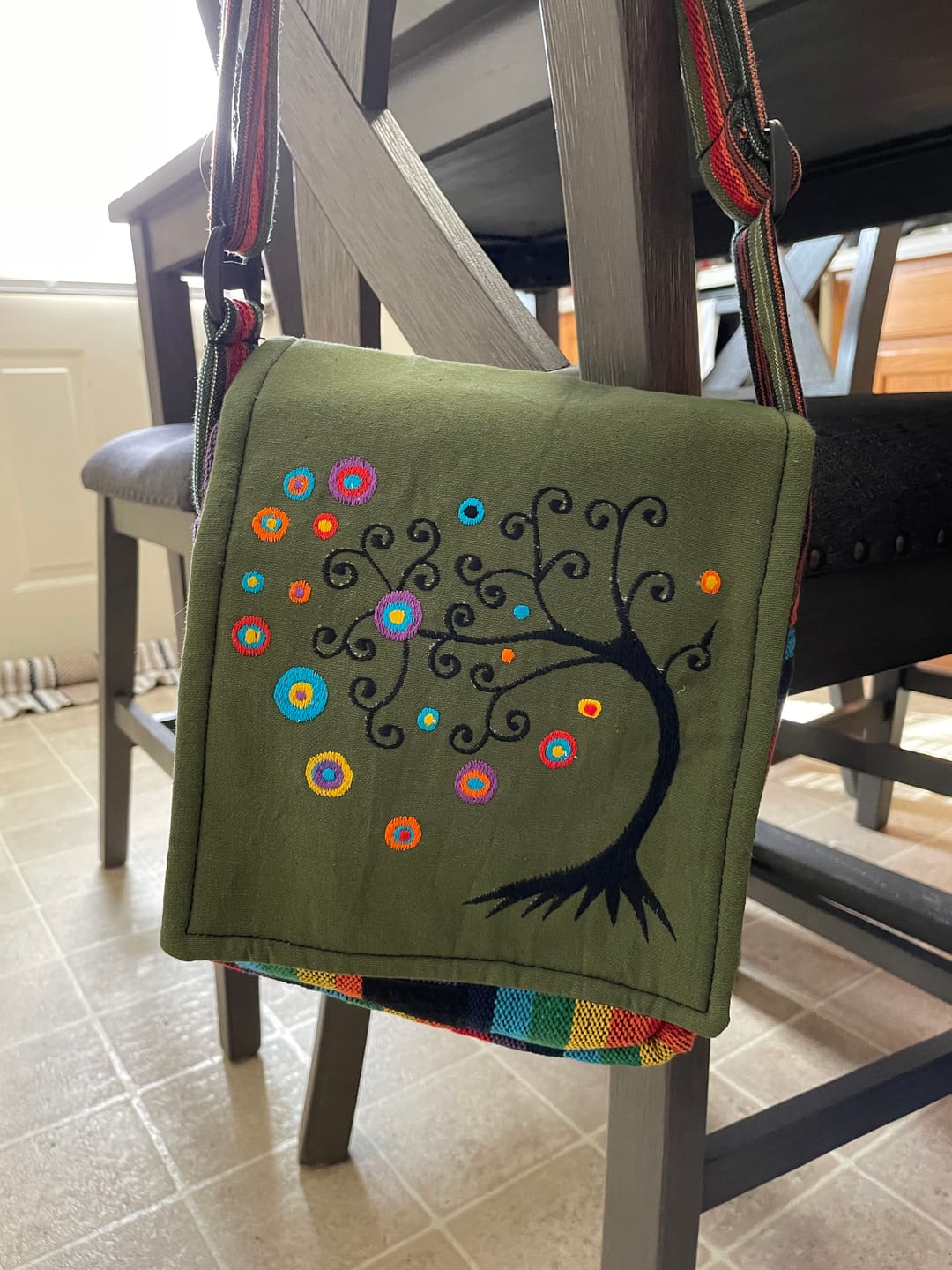 Customer photo review of Stay Rooted Messenger Bag