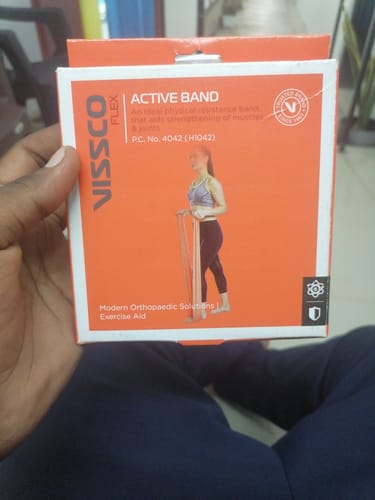 Customer photo review of Active Band | Physical Resistance Band for Exercise, Workouts, Gym, Stretching, Yoga | Muscles & Joints Strengthener