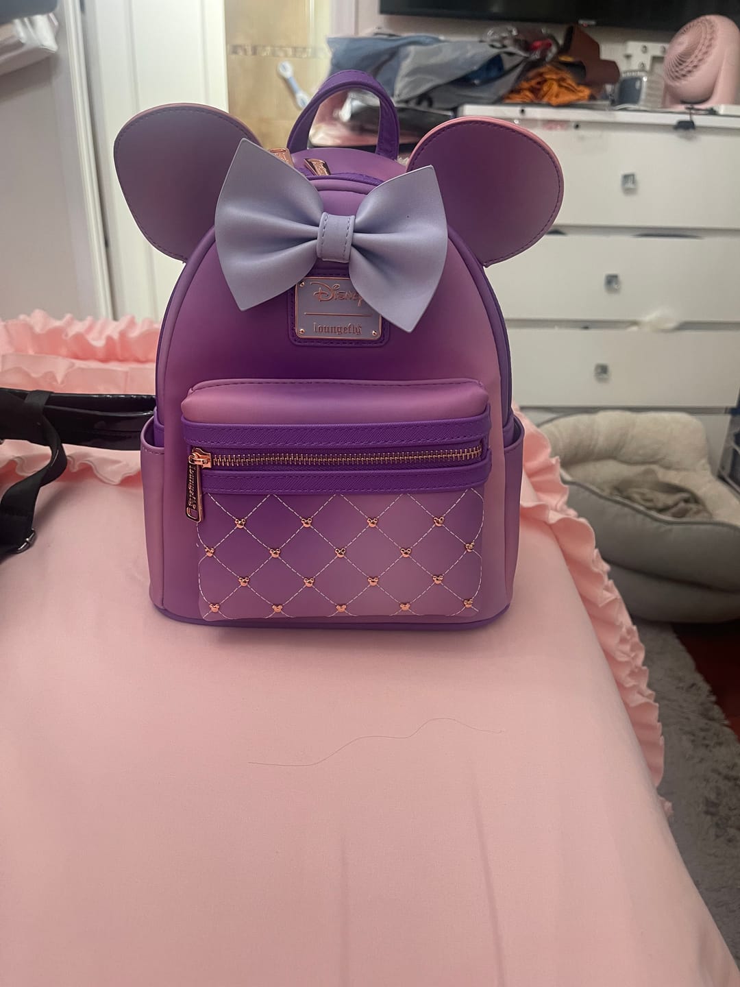 Customer photo review of 707 Street Exclusive - Loungefly Disney The Minnie Mouse Classic Series Mini Backpack - Lavender Haze