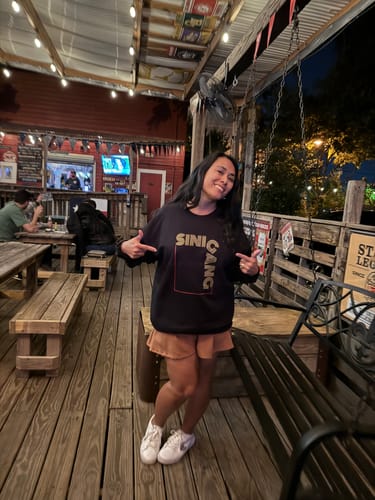 Customer photo review of Filipino Sweatshirt Crew Neck Sinigang Pinoy Food Merch