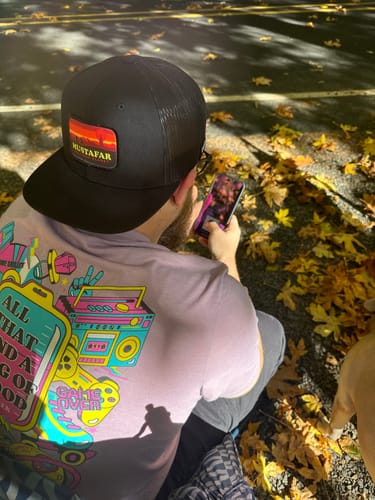 Customer photo review of Mustafar Volcanic Planet Patch Hats