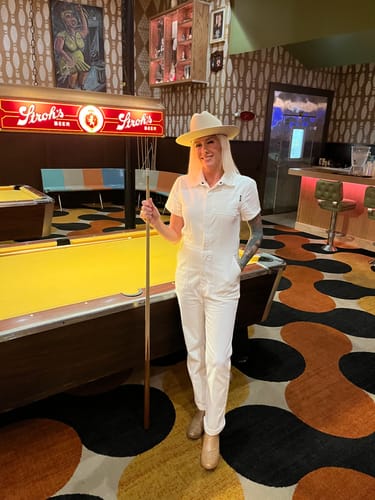 Customer photo review of Pit Crew Jumpsuit White