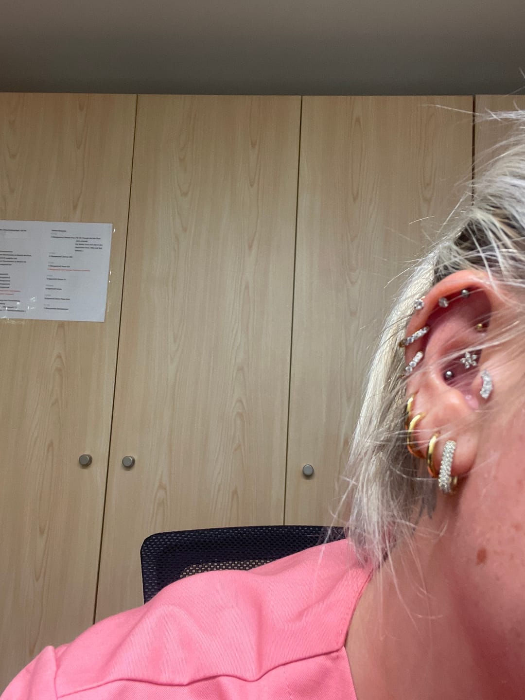 Customer photo review of Flower Rook Piercing | Chirurgenstahl