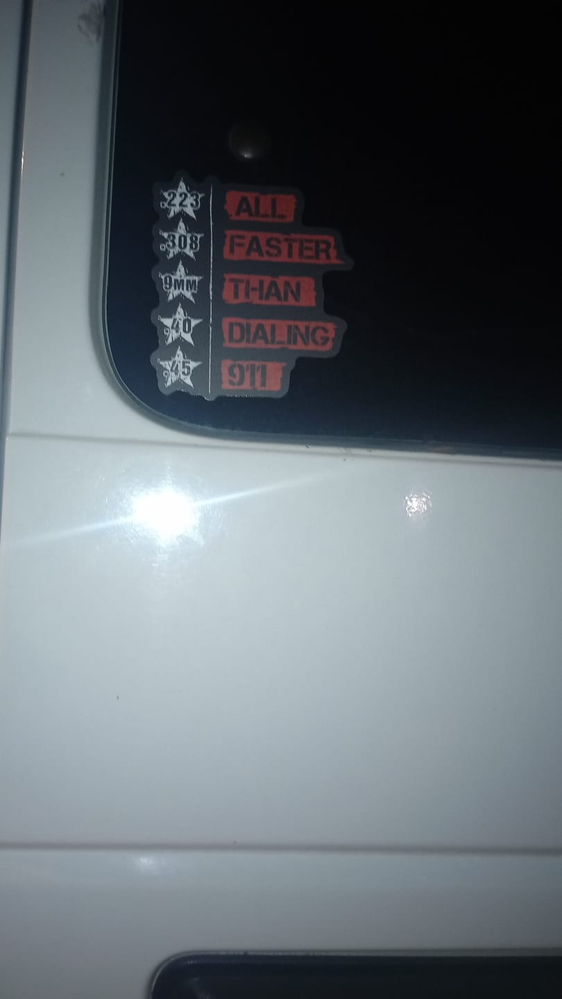 Customer photo review of All Faster than 911 Decal