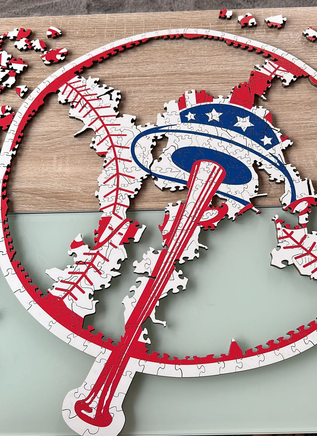 Customer photo review of New York Yankees™ - Wooden Puzzle