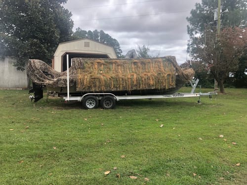Customer photo review of Hunting Blind Raffia Grass (Pack)
